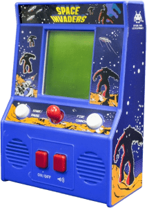 Mini máquina retro de space invaders